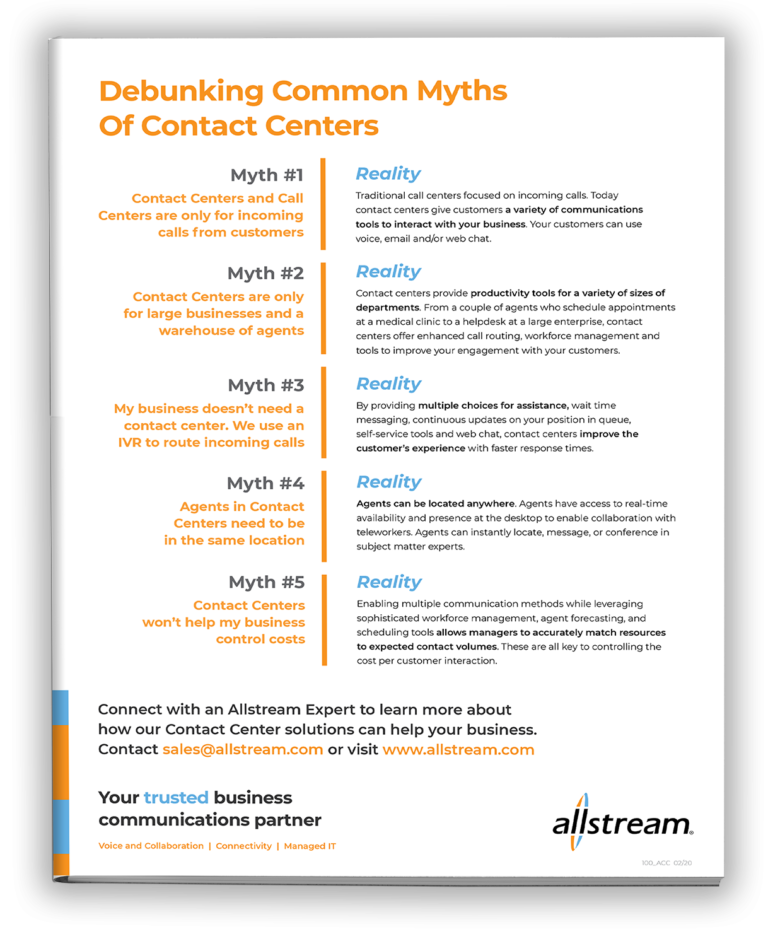 Contact Center Myths
