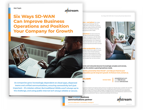 Six ways SD-WAN can improve business operations and position your company for growth - Cover Hot Topic Sheet